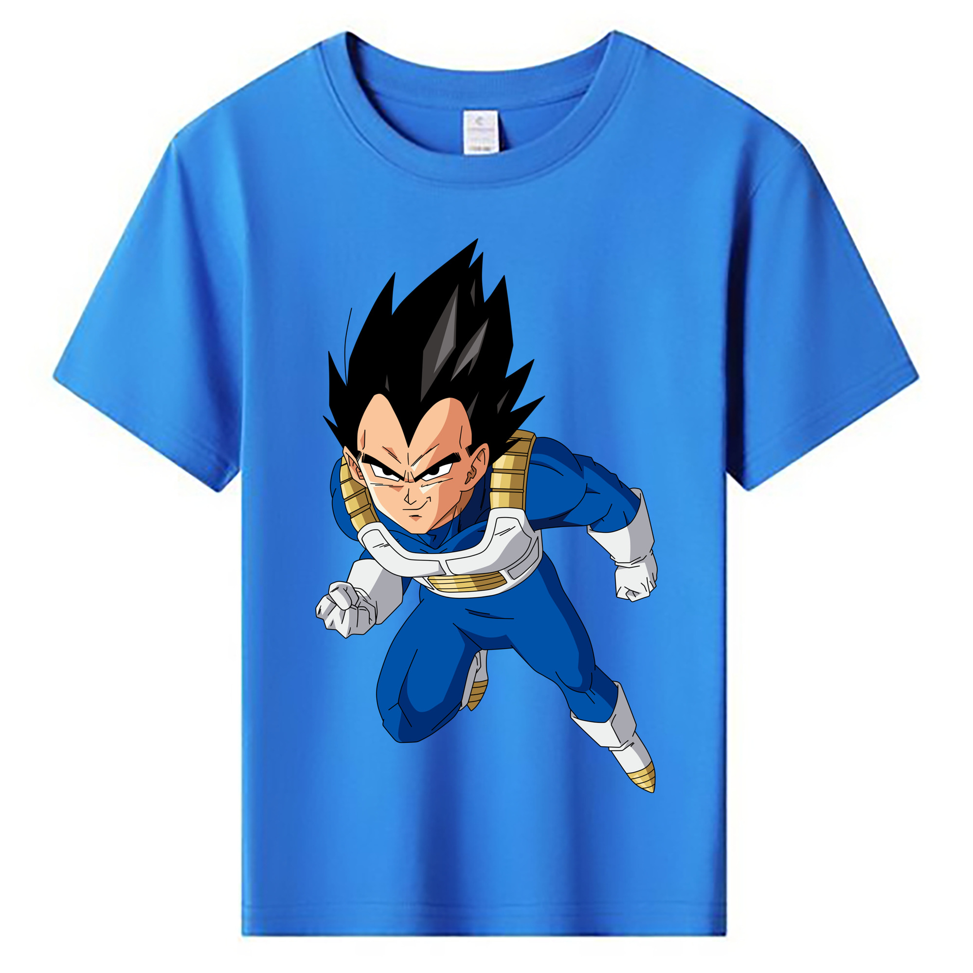 （画像用） ドラゴンボール ベジータ四世（Bejīta Yonsei）DRAGON BALL Vegeta IV 綿100％キッズTシャツ（フロントプリント）